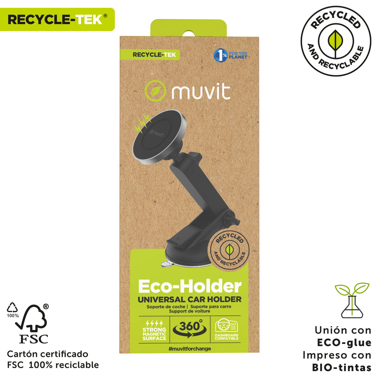 Car Mount Muvit Black