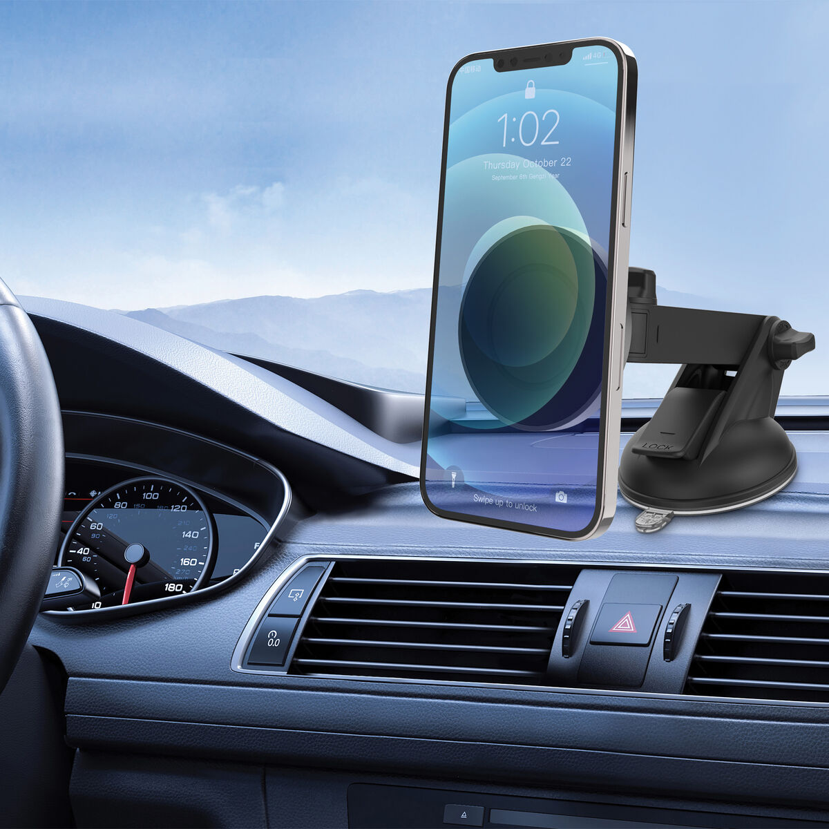 Car Mount Muvit Black