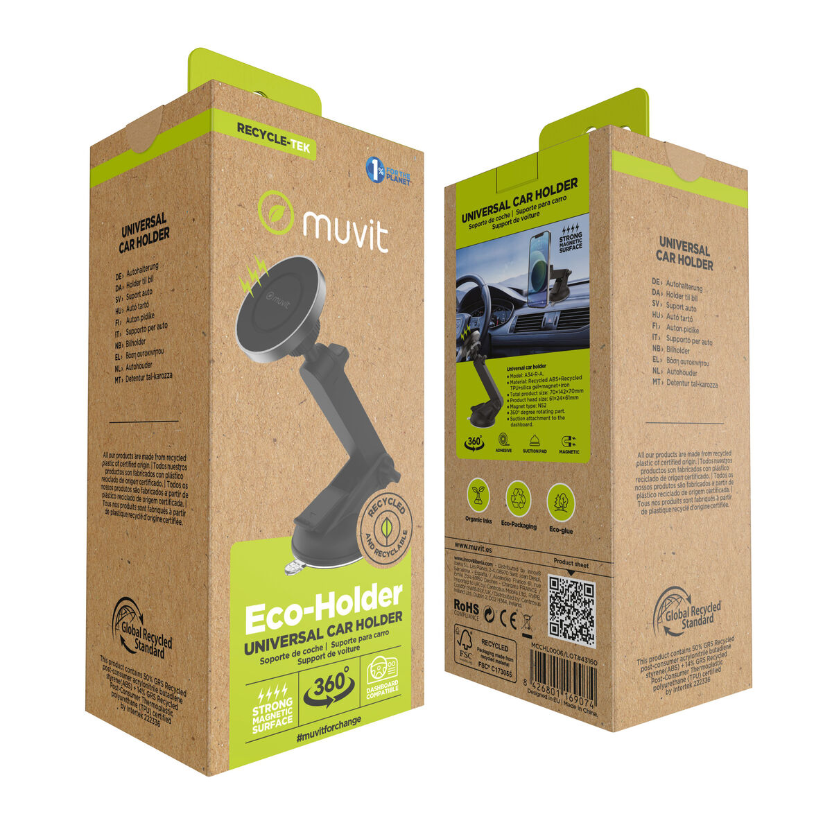 Car Mount Muvit Black