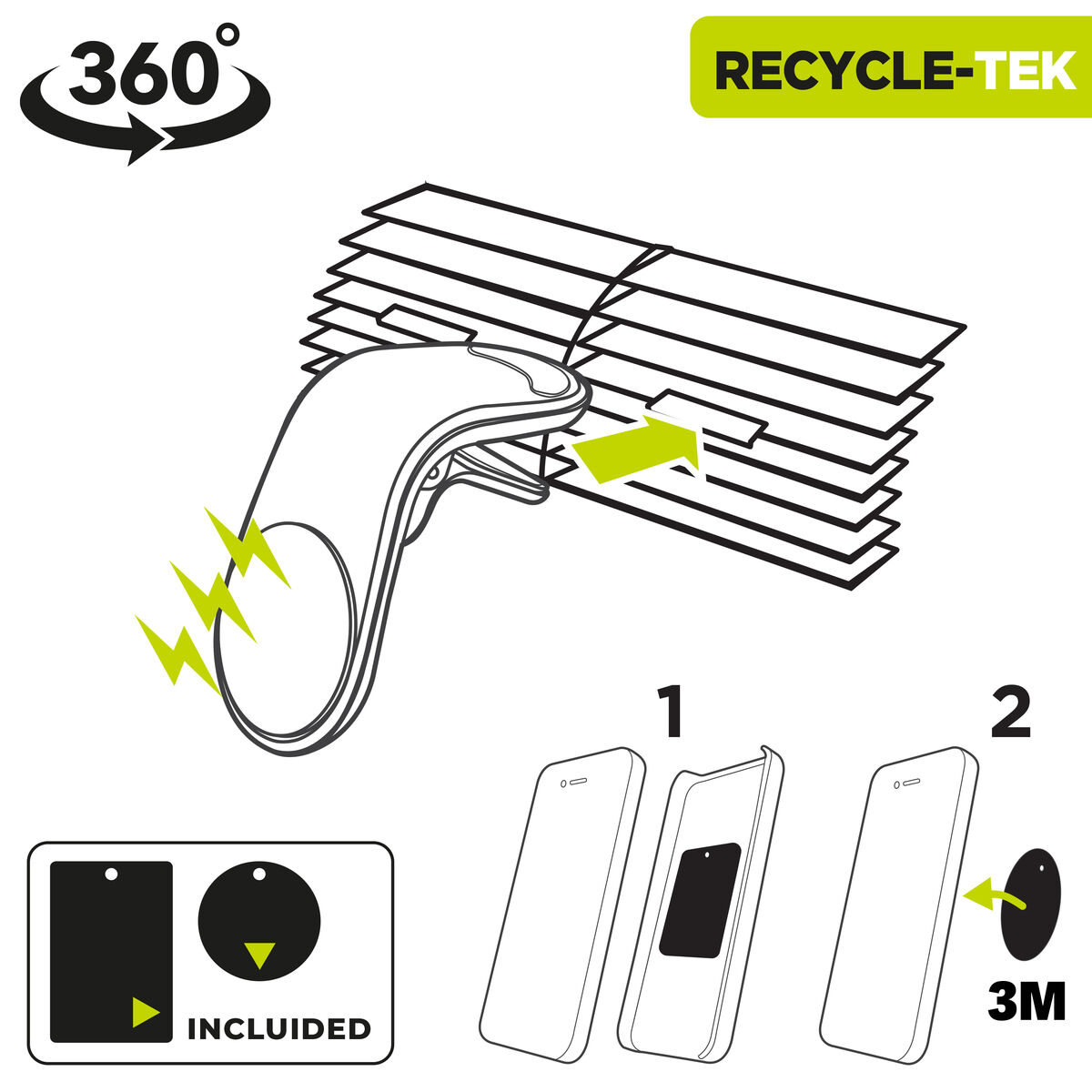 Mobile support Muvit MCCHL0007 Black