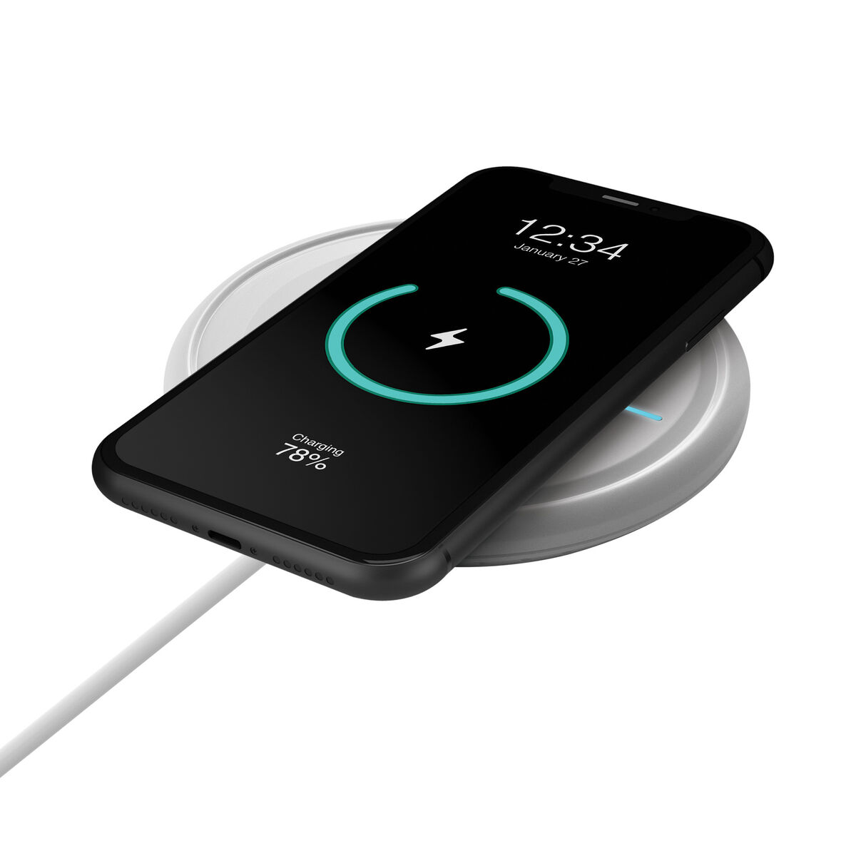 Bild von Kabelloses Ladegerät Muvit for Change W114-R WHITE Weiß