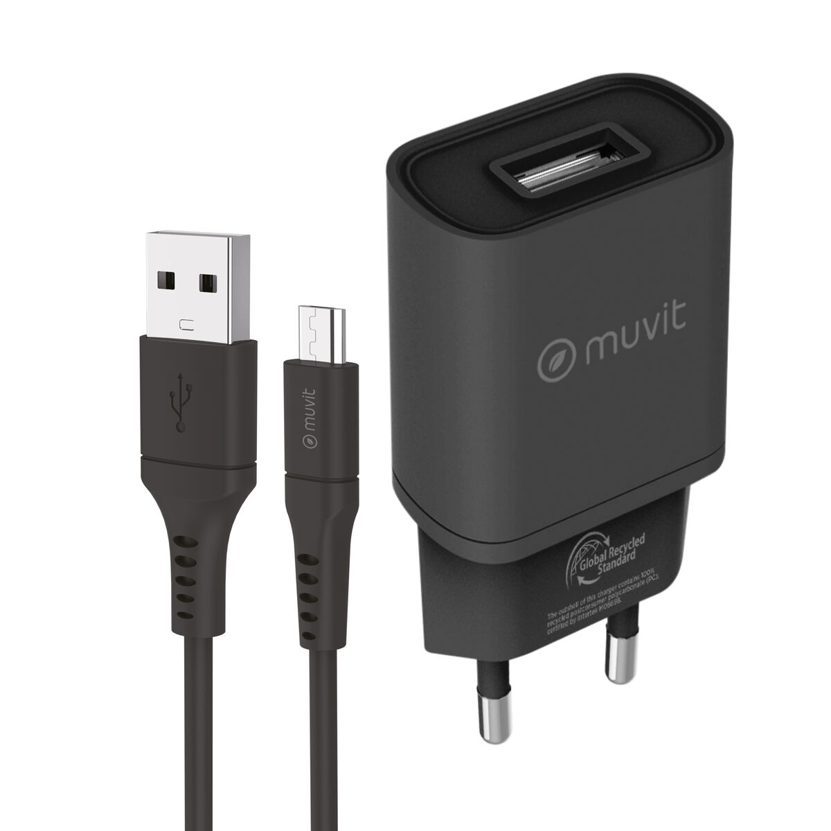 Picture of Wall Charger Muvit for Change Black 12 W (2 Units)