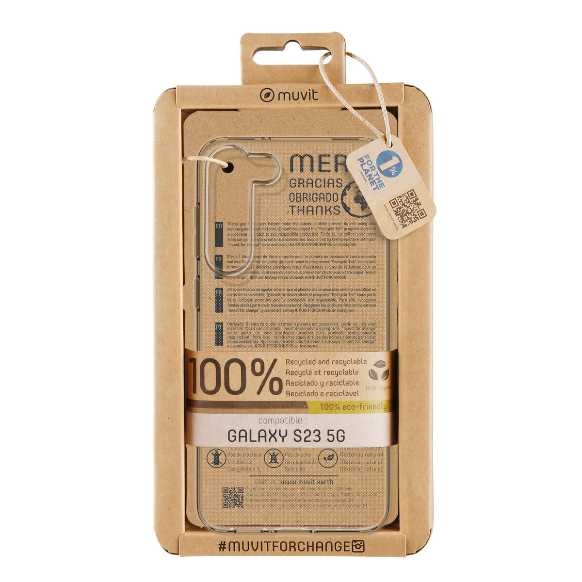 Image de Protection pour téléphone portable Muvit for Change Galaxy S24 Samsung Galaxy S23