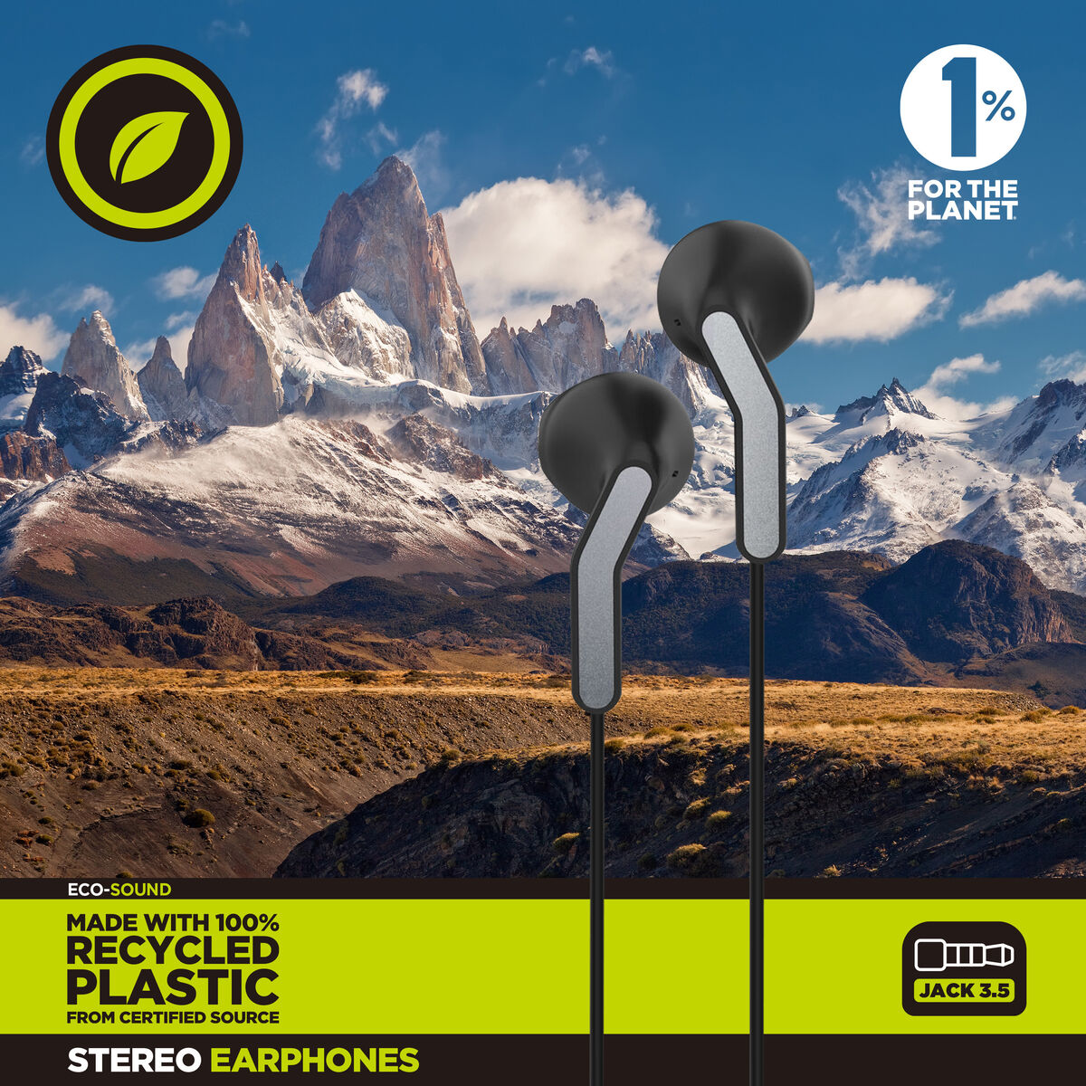 Bild von Headphones with Microphone Muvit E56 Black