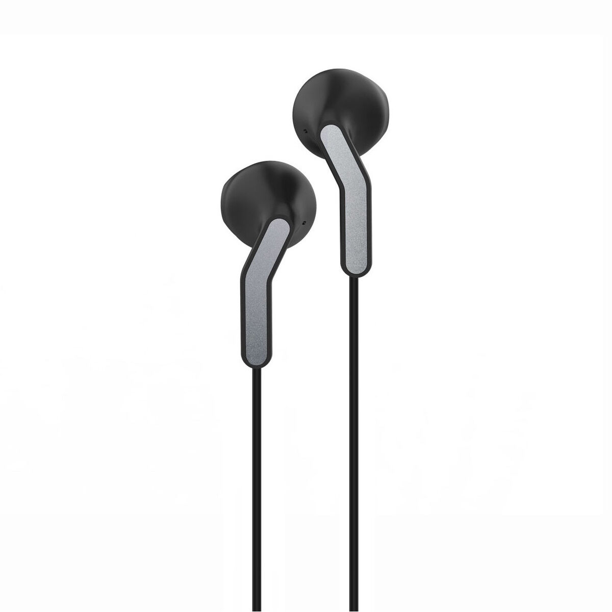 Headphones with Microphone Muvit E56 Black