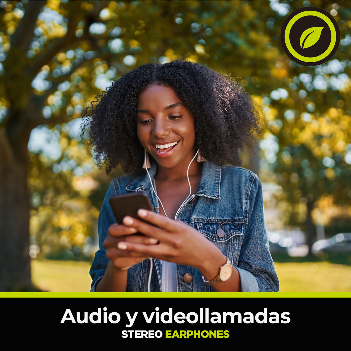 Obrazek Headphones with Microphone Muvit M32 Black