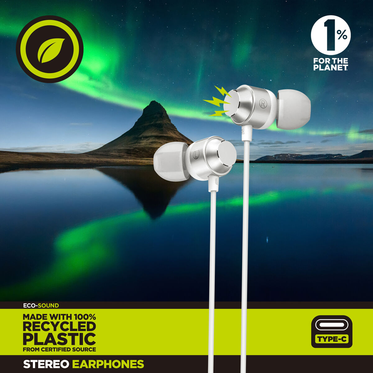 Bild von Kopfhörer Muvit for Change M32 Weiß