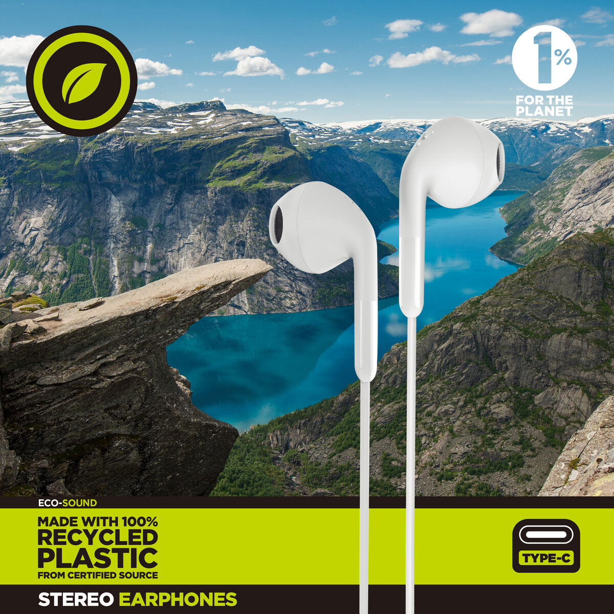 Bild von Kopfhörer Muvit for Change E58 Weiß