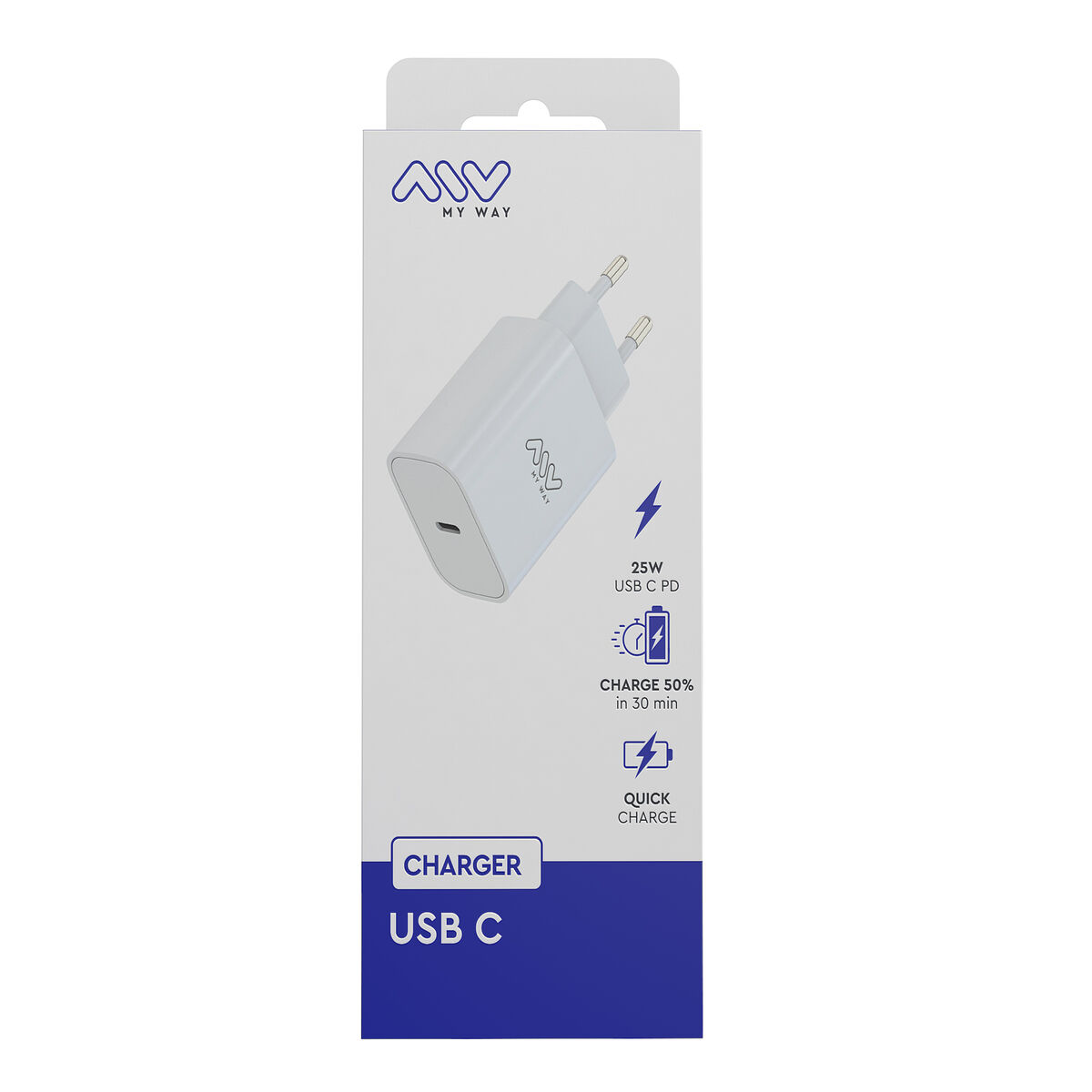 Wall Charger Myway MWACC0018 White 45 W