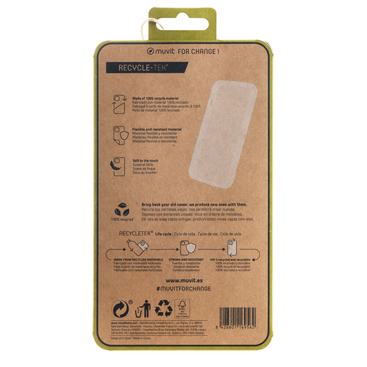 Image de Protection pour téléphone portable Muvit for Change Redmi A1/A2 4G