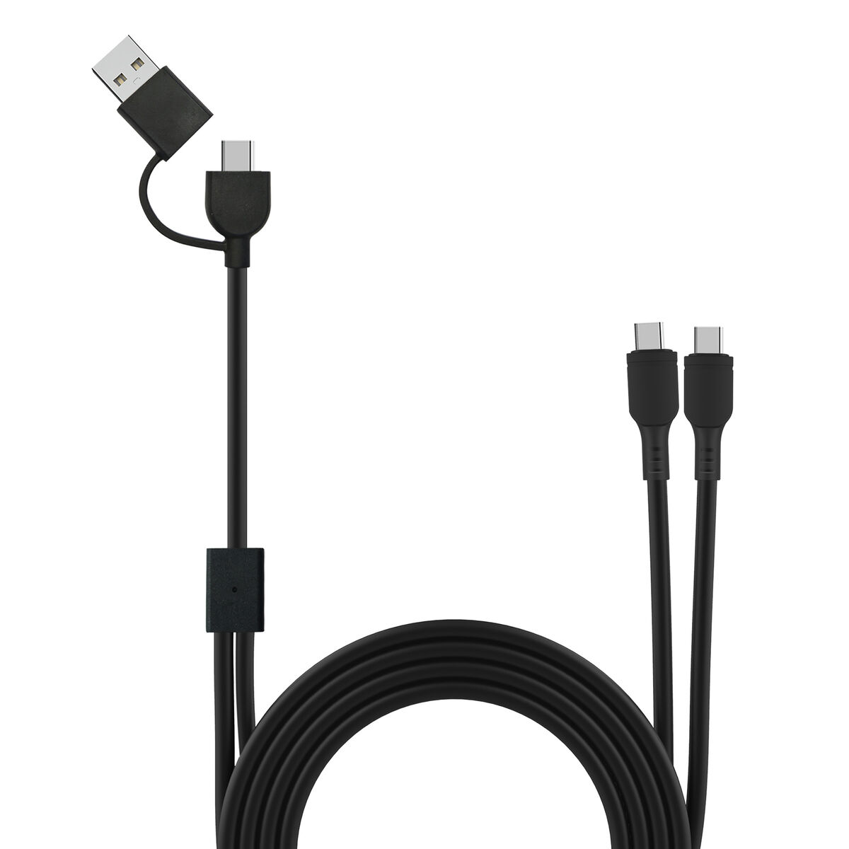 USB-C-kabel Muvit for Change Zwart