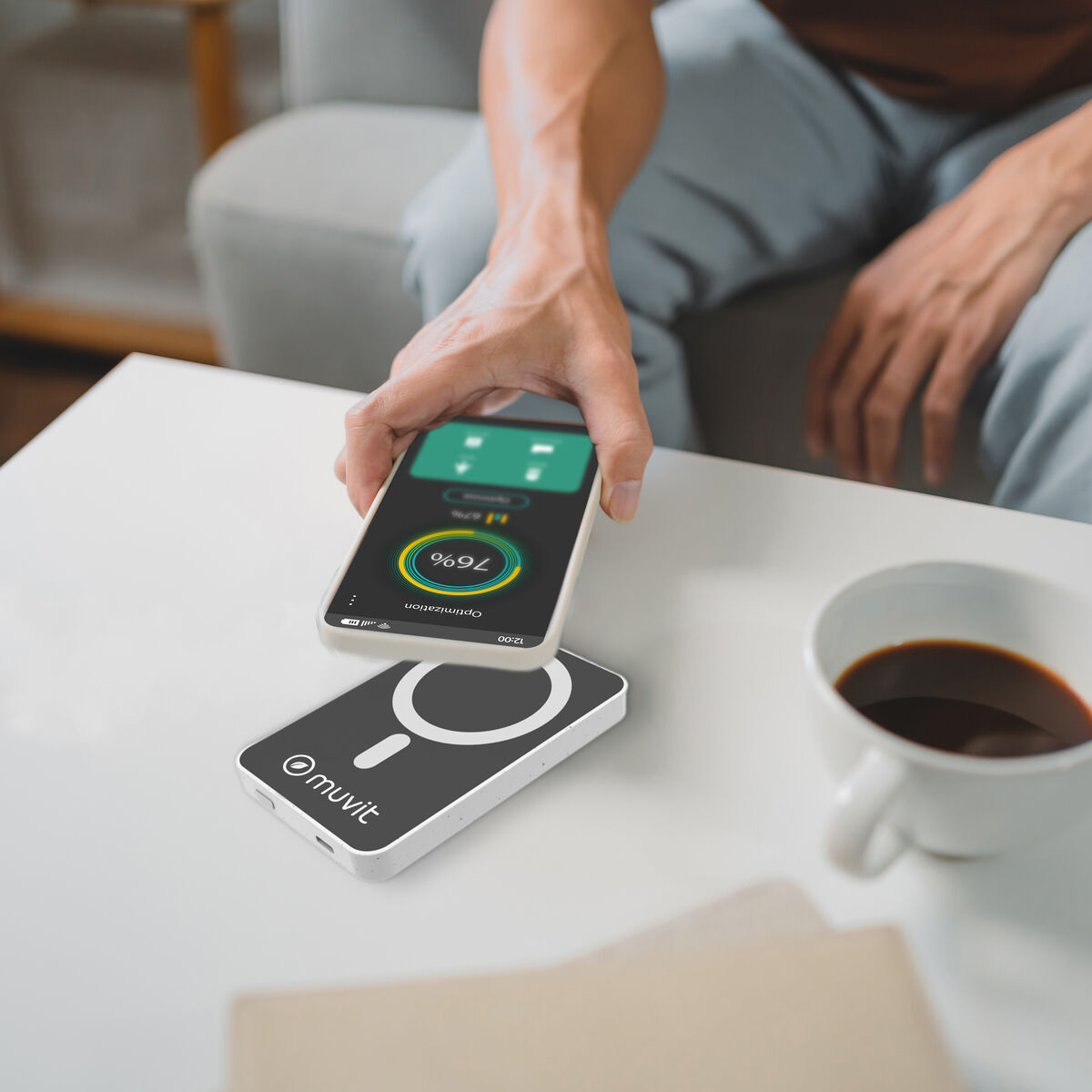 Bild von Powerbank Muvit for Change DP51AQ-R Weiß 5000 mAh