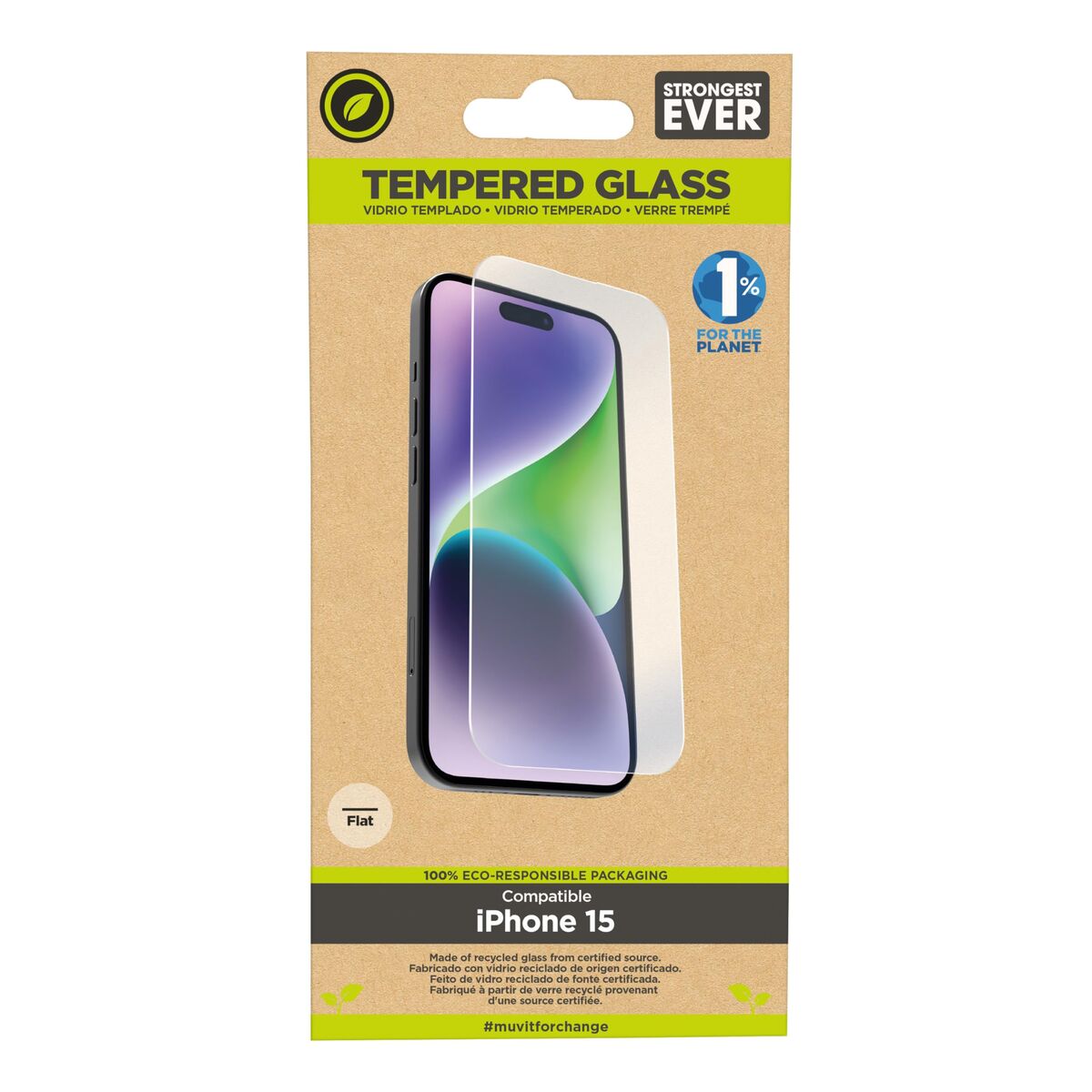 Bild von Mobile Screen Protector Muvit iPhone 15 iPhone 15