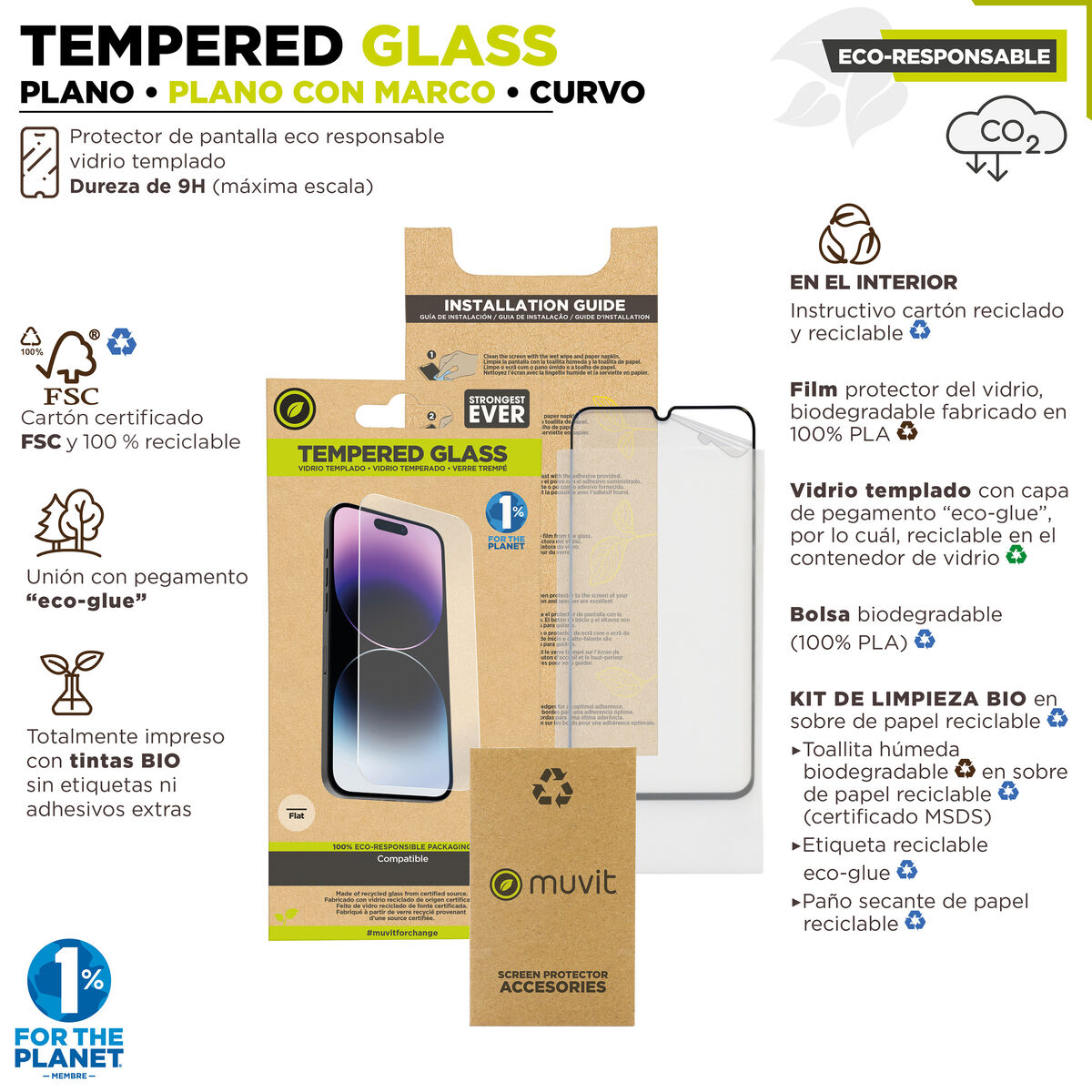 Image de Mobile Screen Protector Muvit for Change