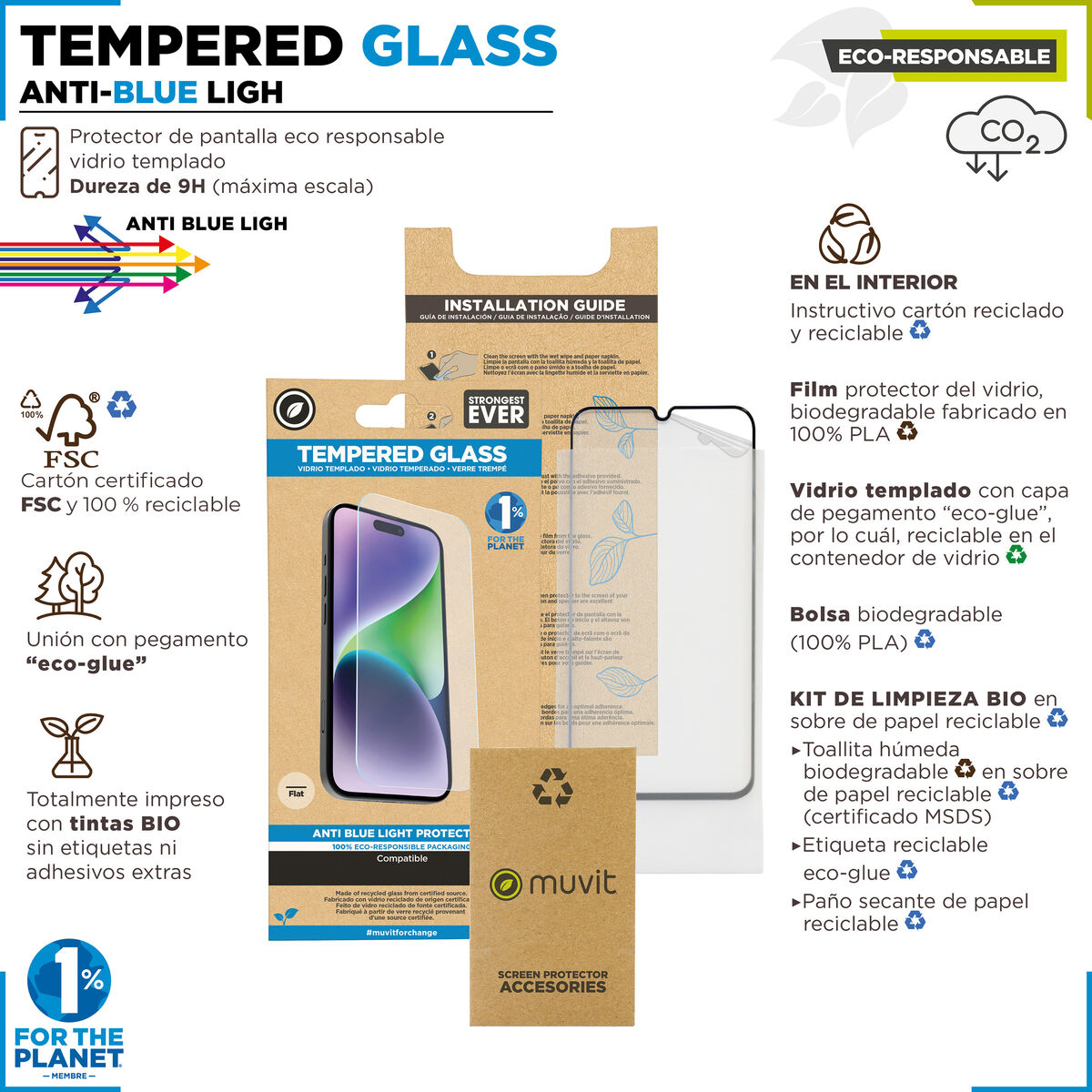 Image de Mobile Screen Protector Muvit for Change