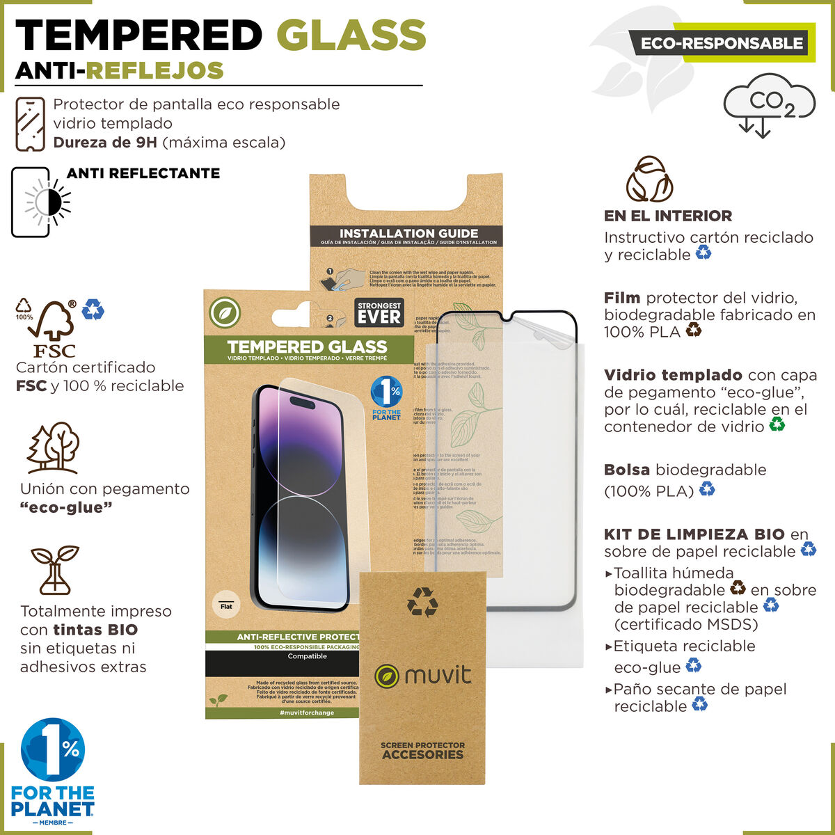 Picture of Mobile Screen Protector Muvit for Change for change