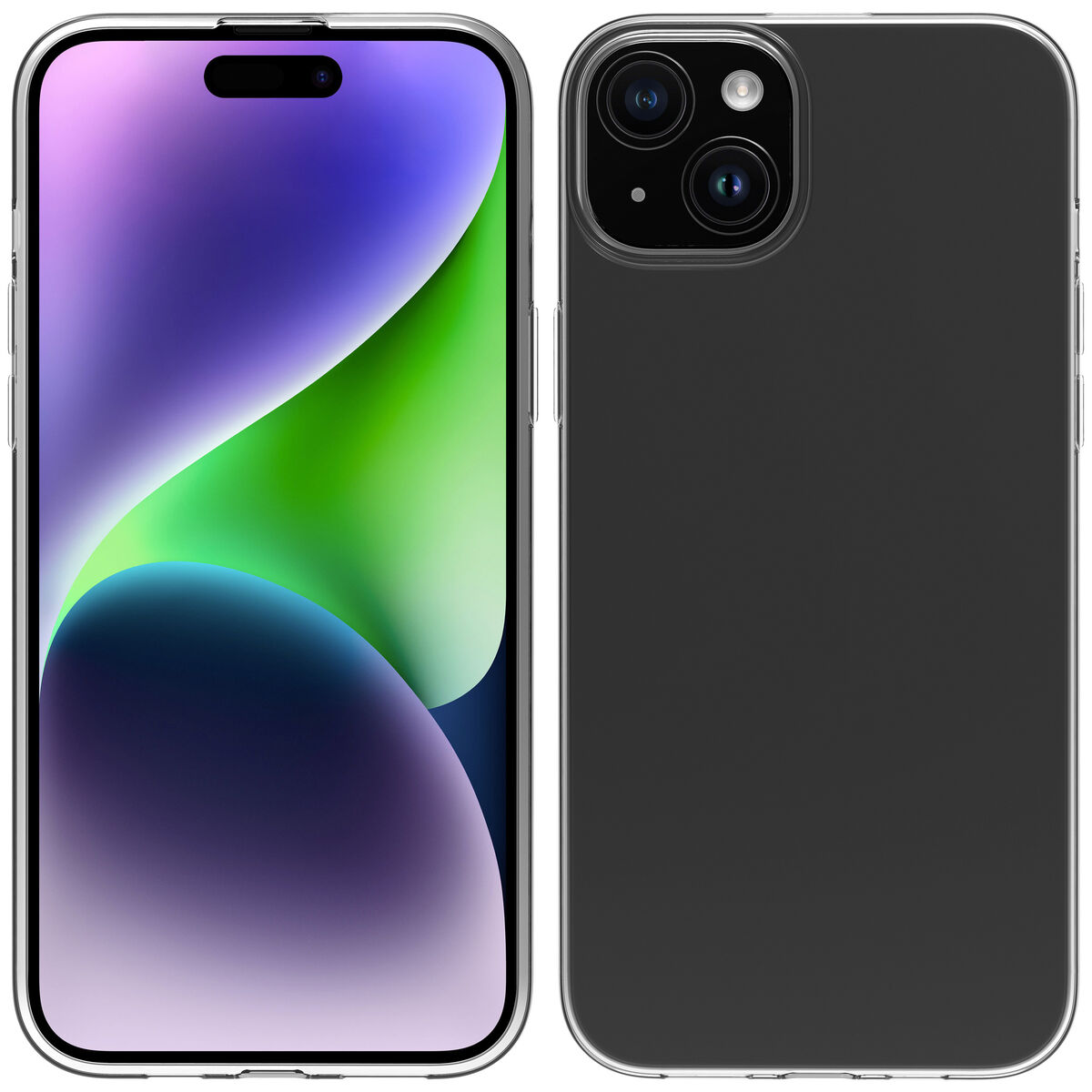 Image de Protection pour téléphone portable Muvit for Change iPhone 15 Plus Clear iPhone 15 Plus