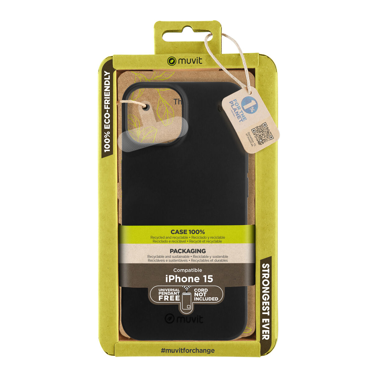Image de Protection pour téléphone portable Muvit for Change iPhone 15 iPhone 15