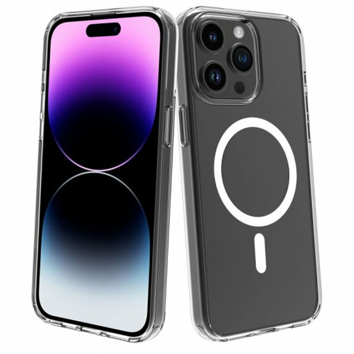 Image de Protection pour téléphone portable Muvit iPhone 15 Plus Clear iPhone 15 Plus