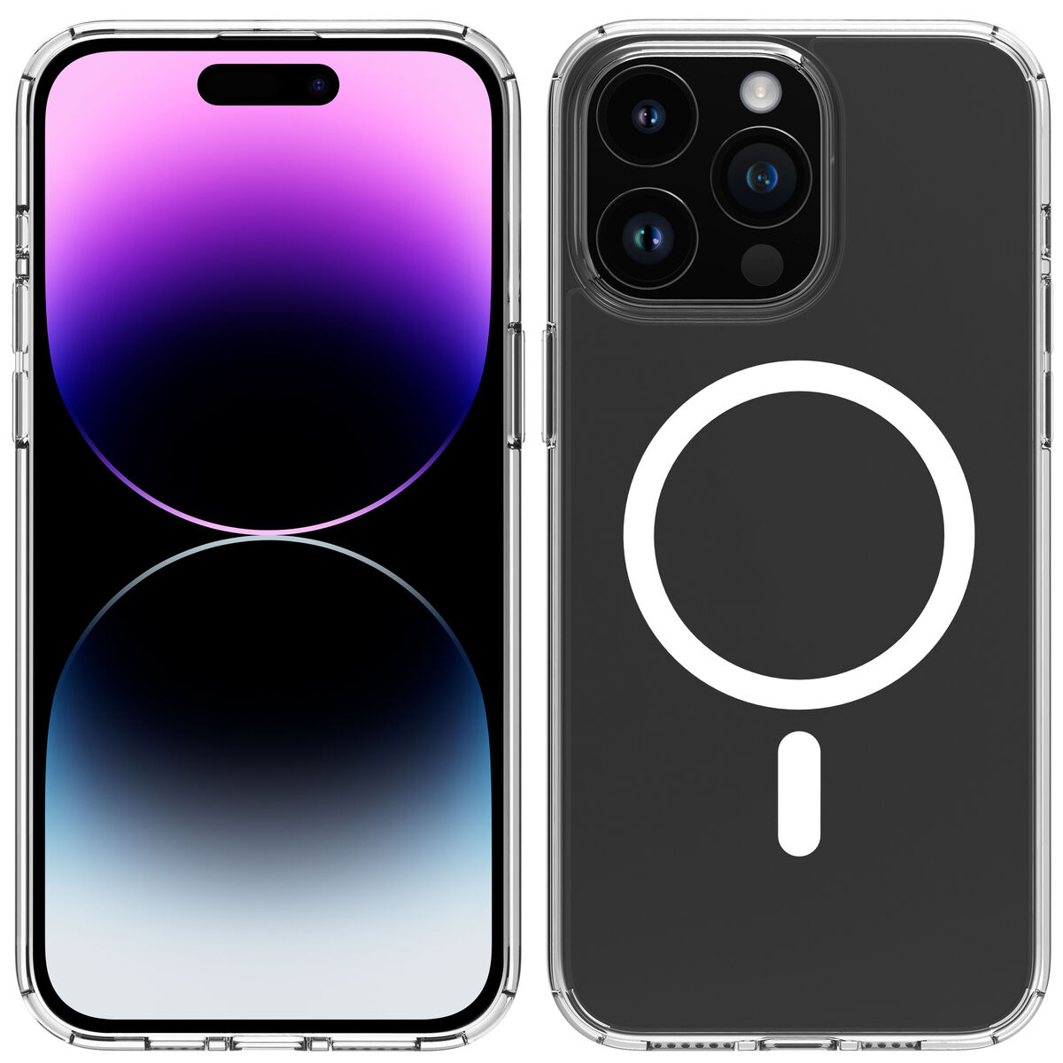 Image de Protection pour téléphone portable Muvit for Change iPhone 15 Pro Max Clear Magnétique