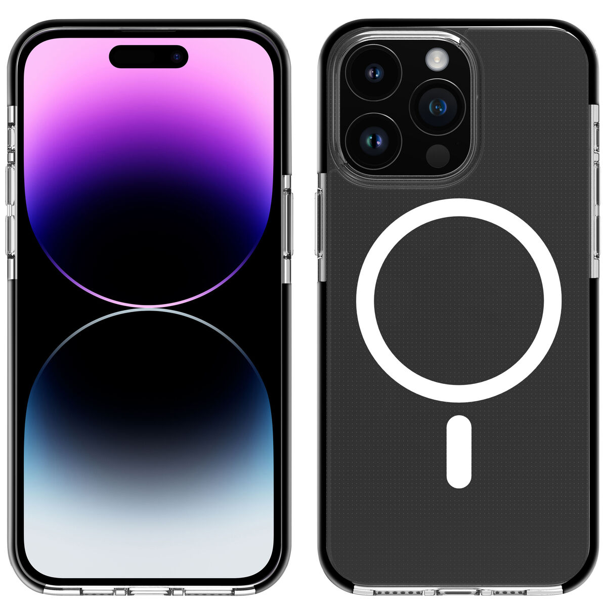 Image de Protection pour téléphone portable Muvit for Change iPhone 15 Pro Clear Magnétique