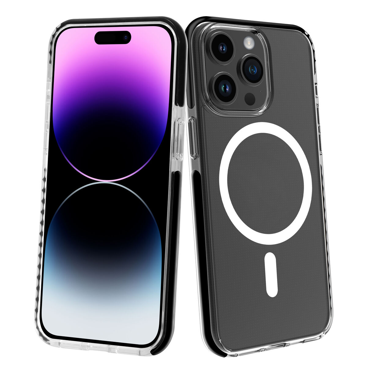 Image de Protection pour téléphone portable Muvit for Change iPhone 15 Pro Clear Magnétique