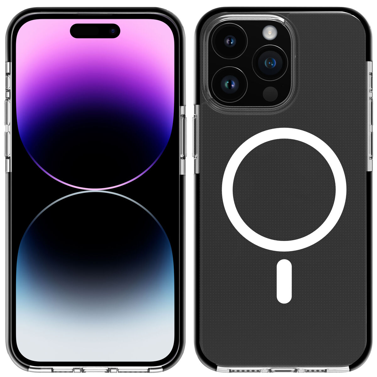 Image de Protection pour téléphone portable Muvit for Change iPhone 15 Pro Max Clear Magnétique