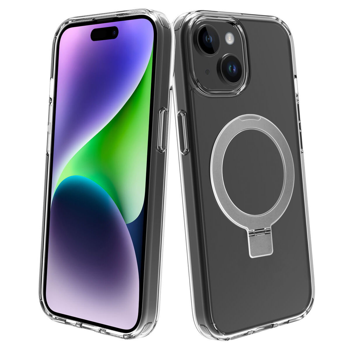 Image de Protection pour téléphone portable Muvit for Change iPhone 15 Clear iPhone 15 Magnétique