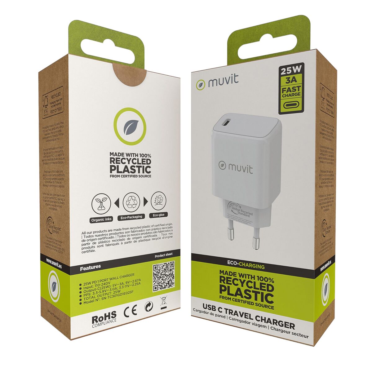 Image de Wall Charger Muvit MCACC0038