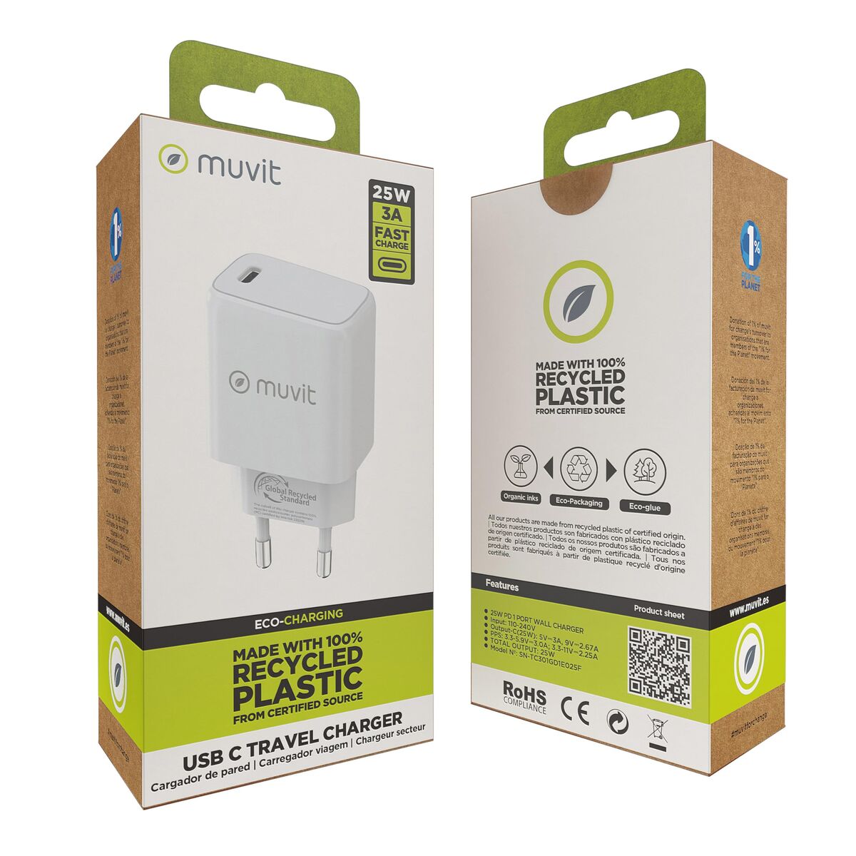 Image de Wall Charger Muvit MCACC0038