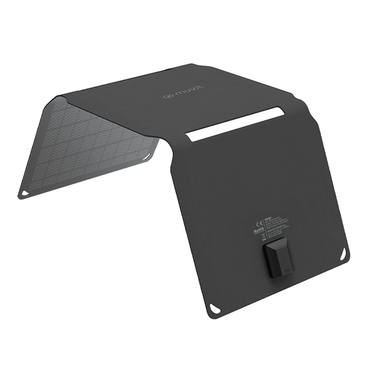 Solar charger Muvit MCSCH0002 Black