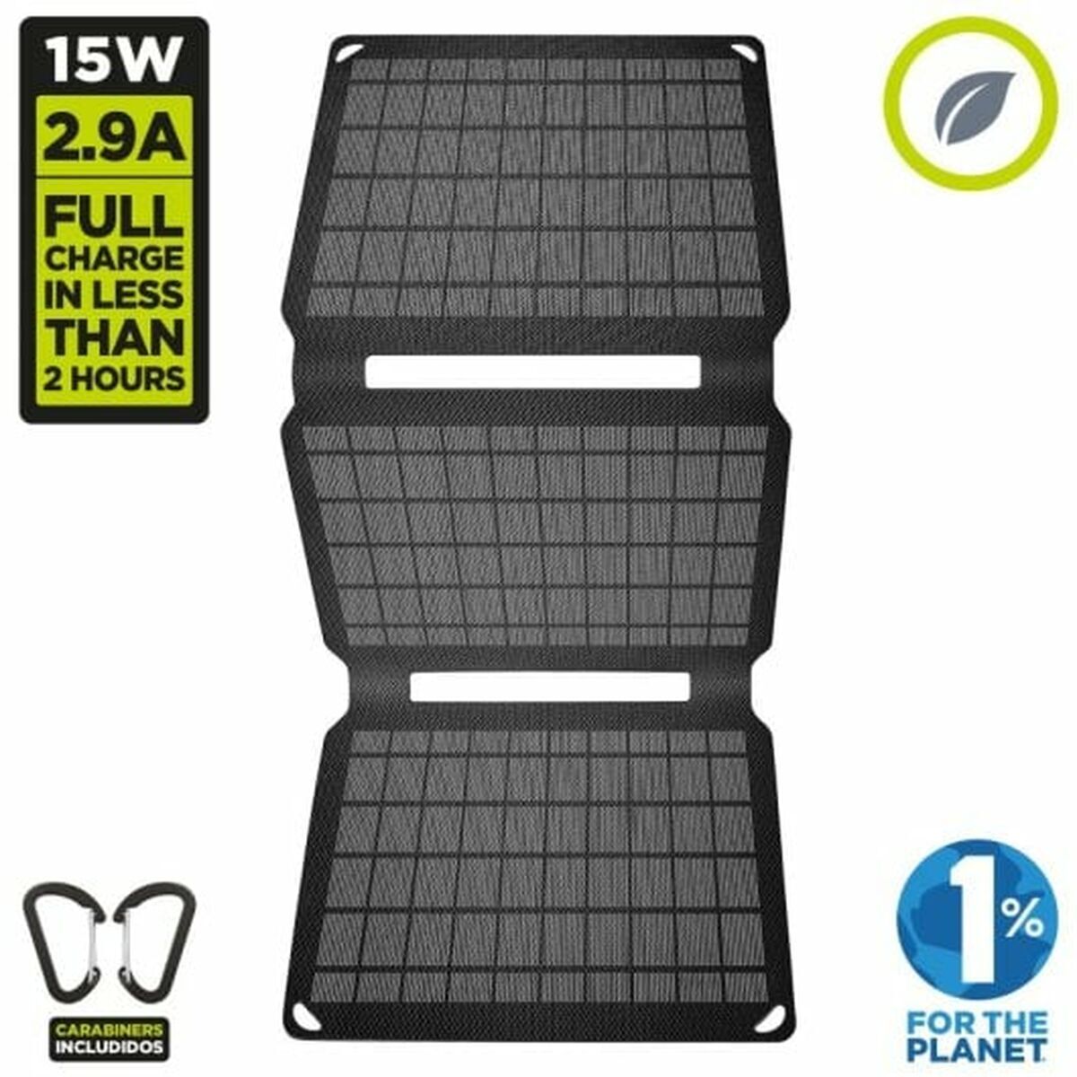 Bild von Solar charger Muvit 15W SOLAR CHARGER Black 15 W