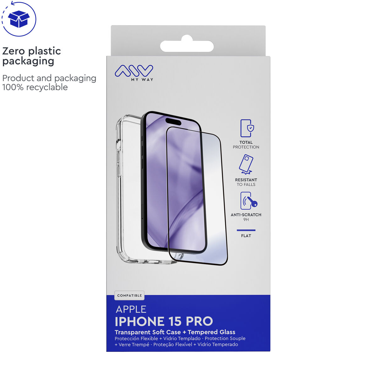 Image de Mobile Case and Protector Myway iPhone 15 Pro