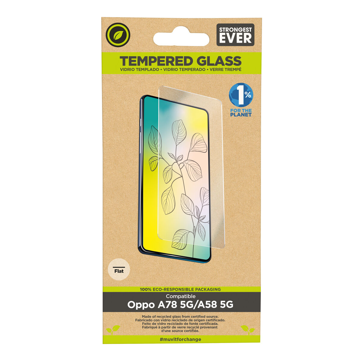 Picture of Mobile Screen Protector Muvit for Change Oppo A78 5G/A58 5G