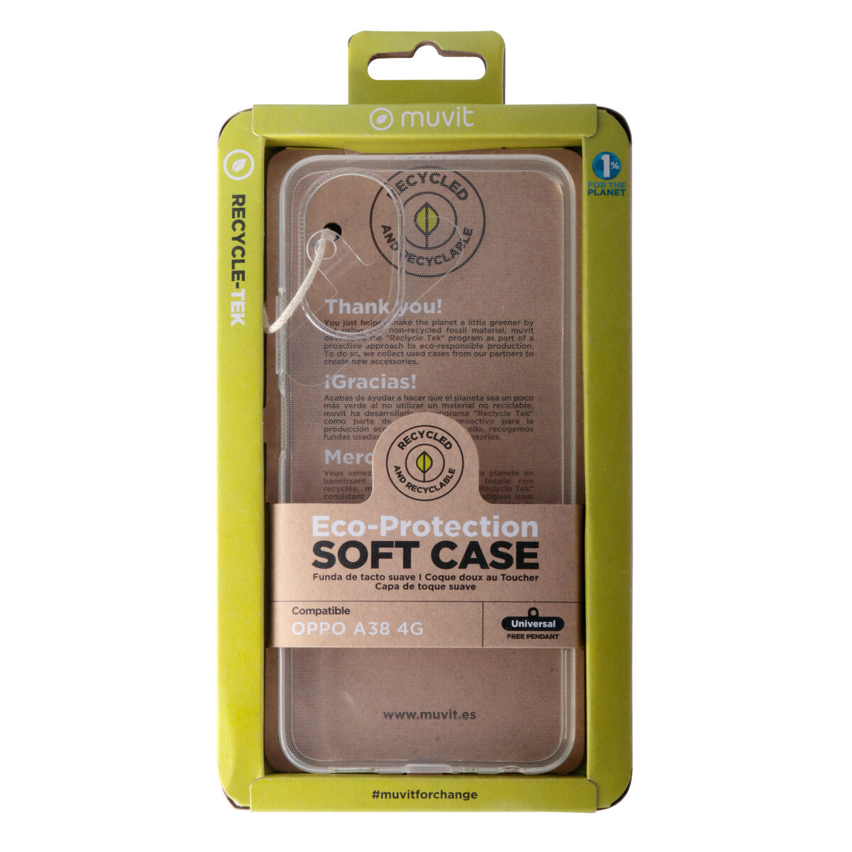 Image de Protection pour téléphone portable Muvit for Change Oppo A38 4G OPPO A38