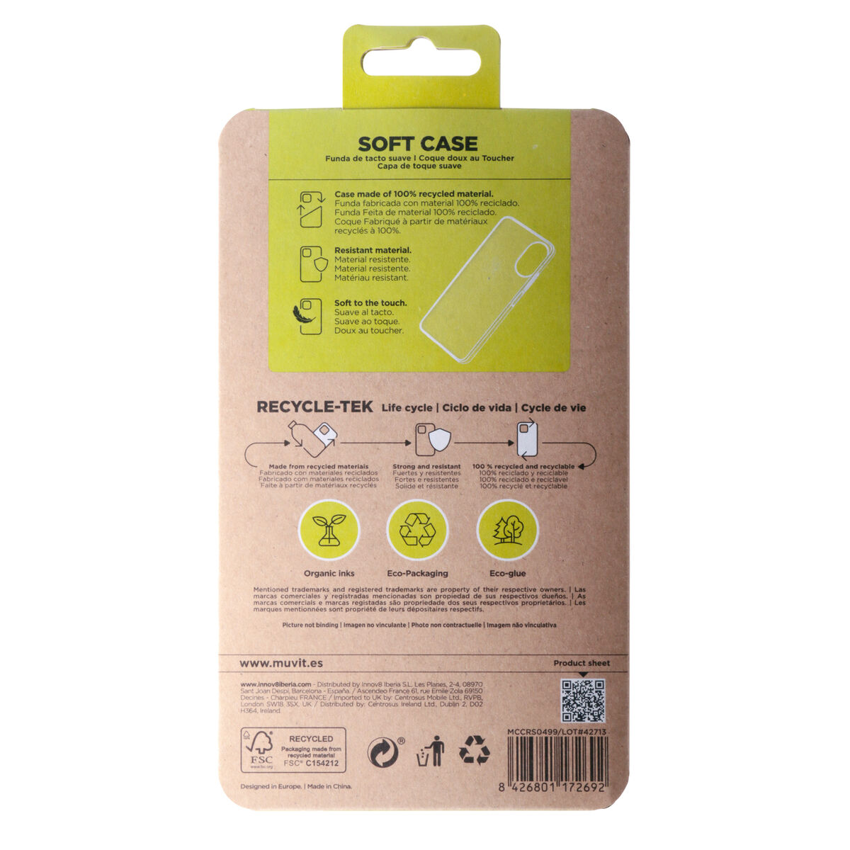 Image de Protection pour téléphone portable Muvit for Change Oppo A38 4G OPPO A38