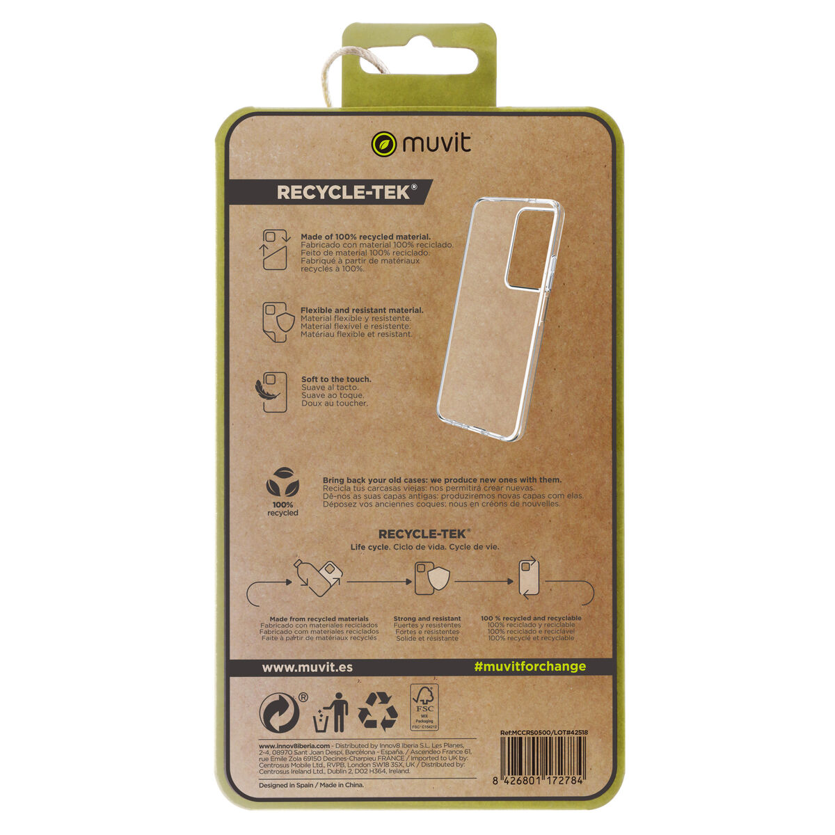 Image de Protection pour téléphone portable Muvit for Change Oppo A79 5G Oppo a79