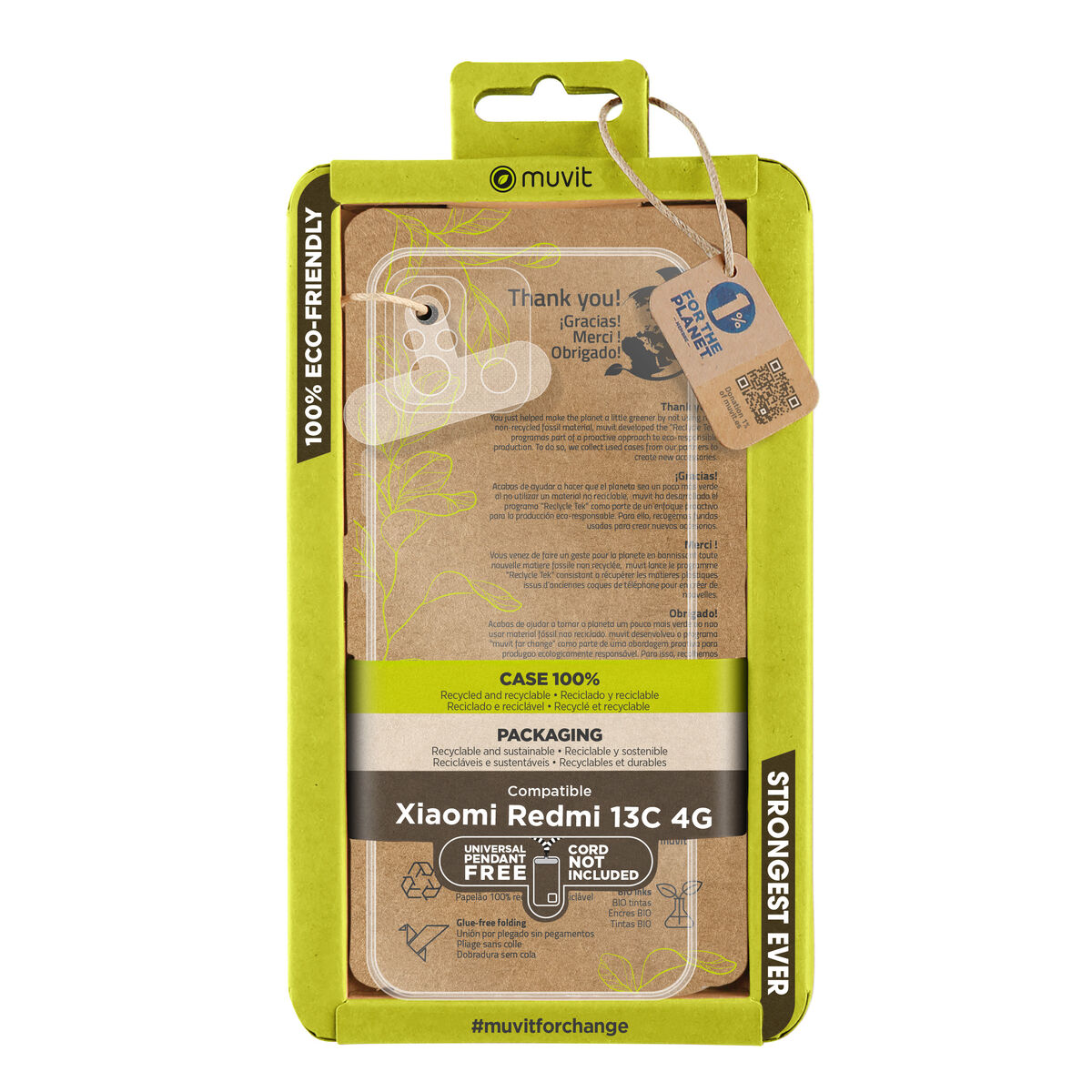 Picture of Mobile cover Muvit for Change Redmi 13C 4G Transparent