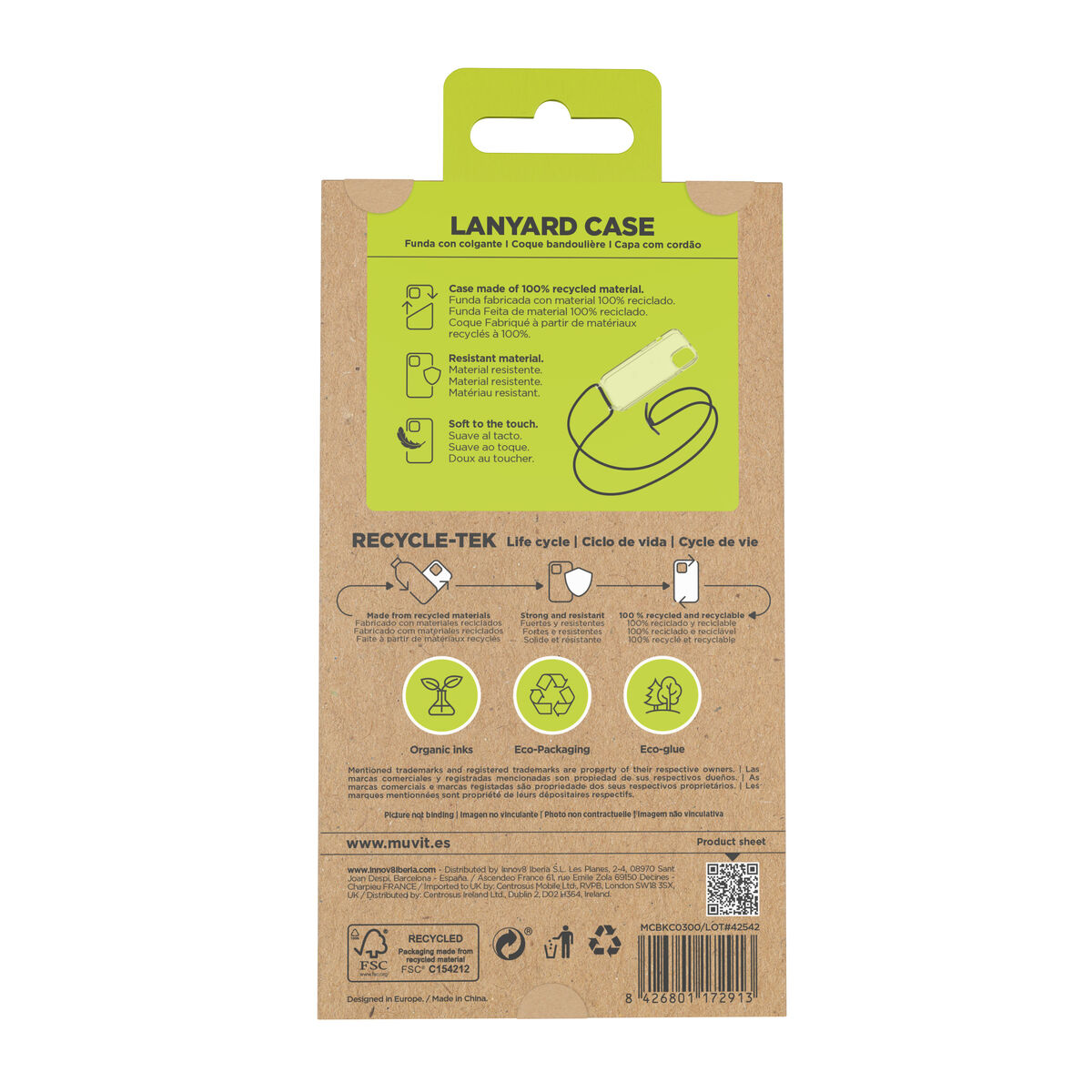 Mobile cover Muvit for Change iPhone 15