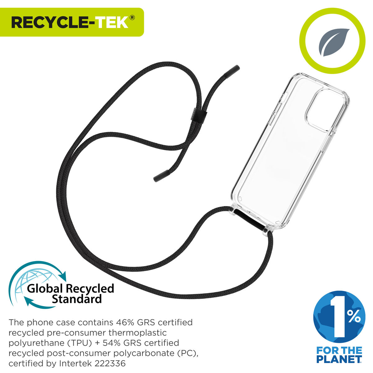 Image de Protection pour téléphone portable Muvit for Change iPhone 15 Pro Transparent