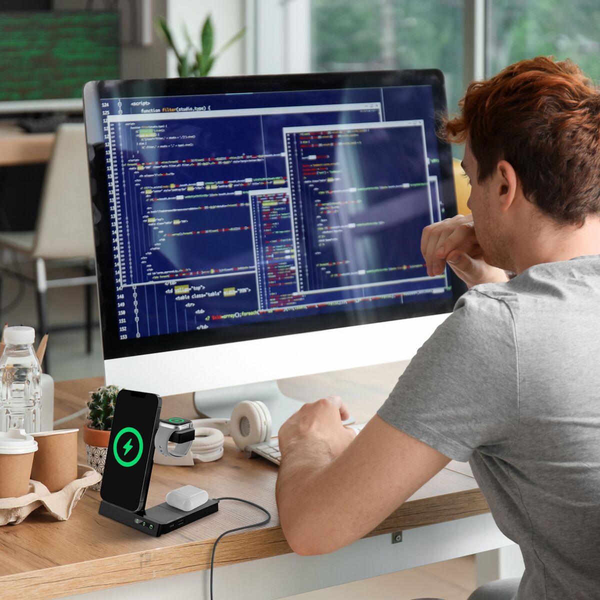 Obrazek Cordless Charger Muvit W152-R Black