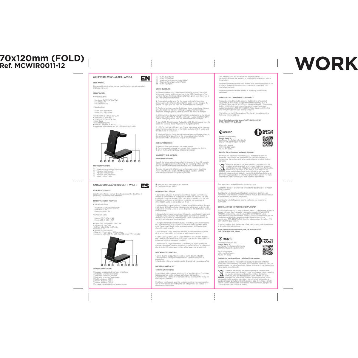 Bild von Cordless Charger Muvit MCWIR0012