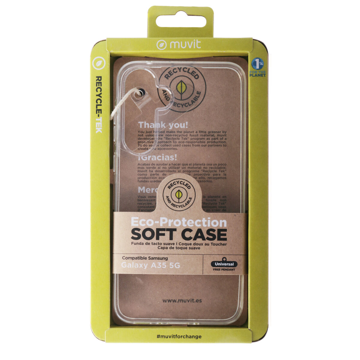 Image de Protection pour téléphone portable Muvit for Change Galaxy A35 5G Samsung Galaxy A34 5G