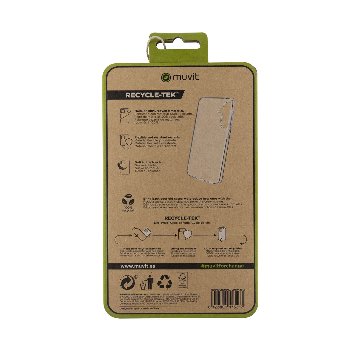 Image de Protection pour téléphone portable Muvit for Change Galaxy A35 5G Samsung Galaxy A34 5G