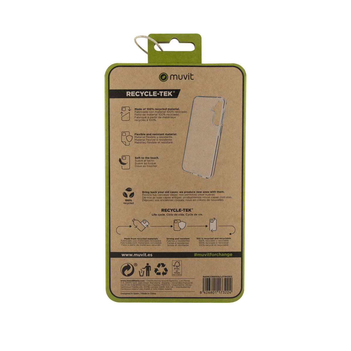 Image de Protection pour téléphone portable Muvit for Change Galaxy A55 5G