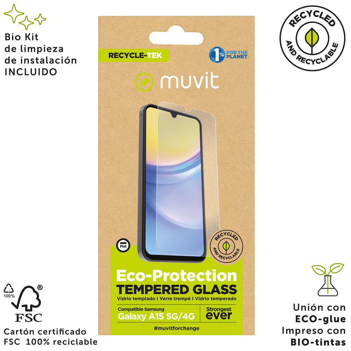 Picture of Mobile Screen Protector Muvit for Change Galaxy A15 4G/5G