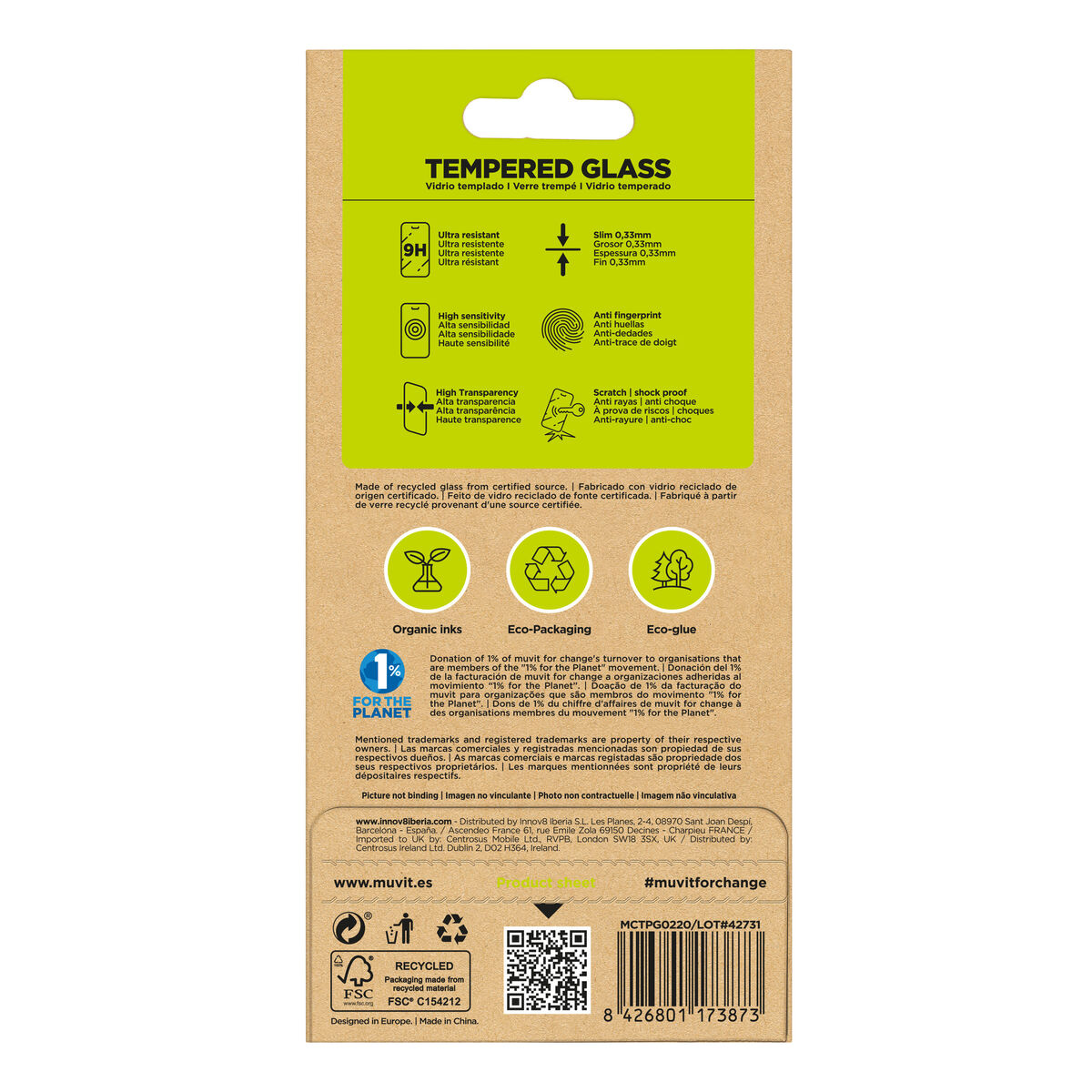 Picture of Mobile Screen Protector Muvit for Change Galaxy A15 4G/5G