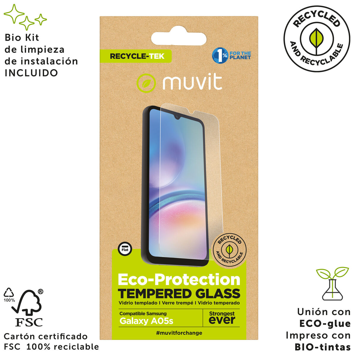 Picture of Mobile Screen Protector Muvit for Change Galaxy A05S