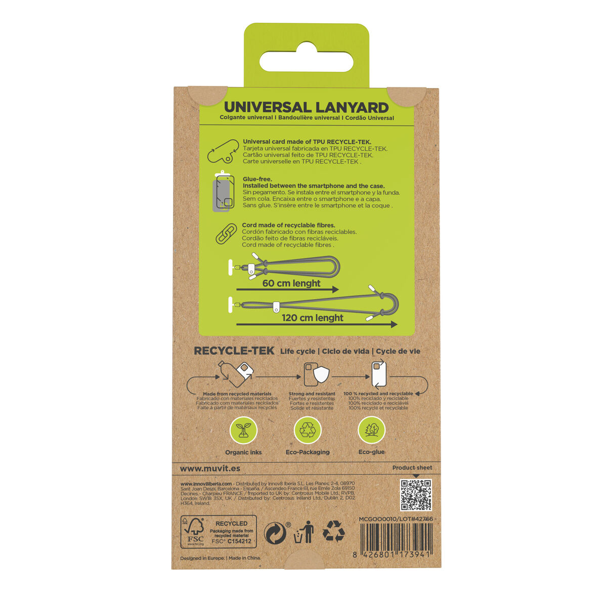 Image de Mobile Phone Lanyard Muvit for Change Sand