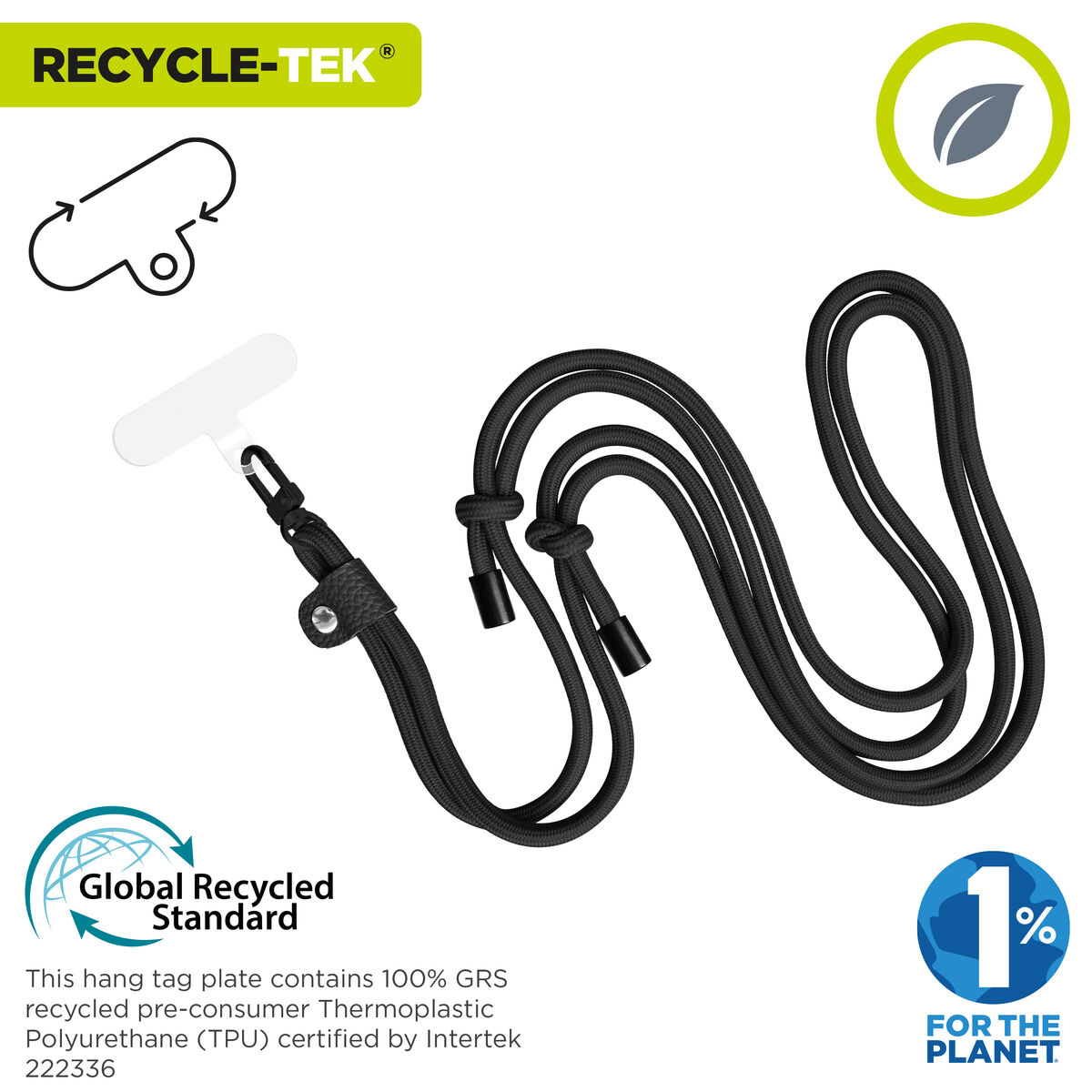 Kép Mobile Phone Lanyard Muvit for Change Black